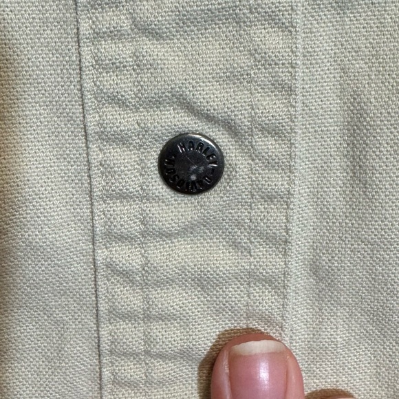 HARLEY-DAVIDSON Cotton Denim Snap Front Shirt Size Medium - Picture 6 of 9